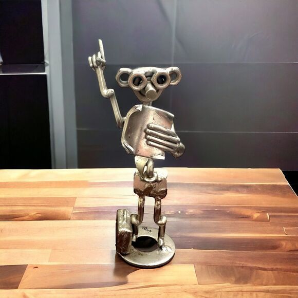 Hinz And Kunst Teacher Instructor Nuts And Bolts Art Sculpture German Professor - Picture 1 of 5